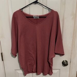 V-Neck Blouse in Rose